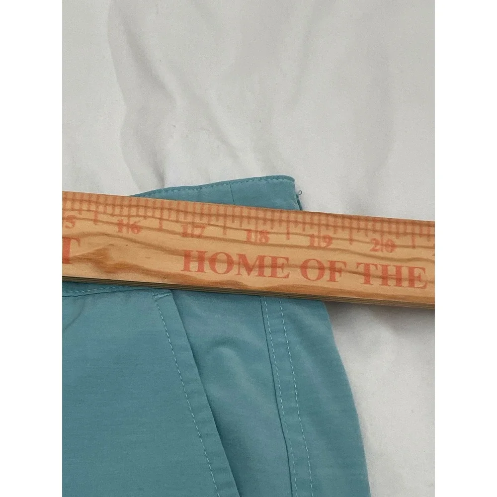 Faherty All Day Chino Shorts Mens 36 Teal Blue Belt Loop 9